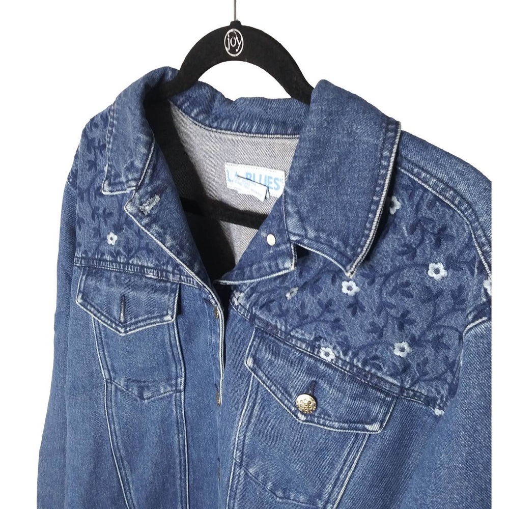 LA BLUES Vintage Women’s Jean Jacket - Size LRG 26/28 W